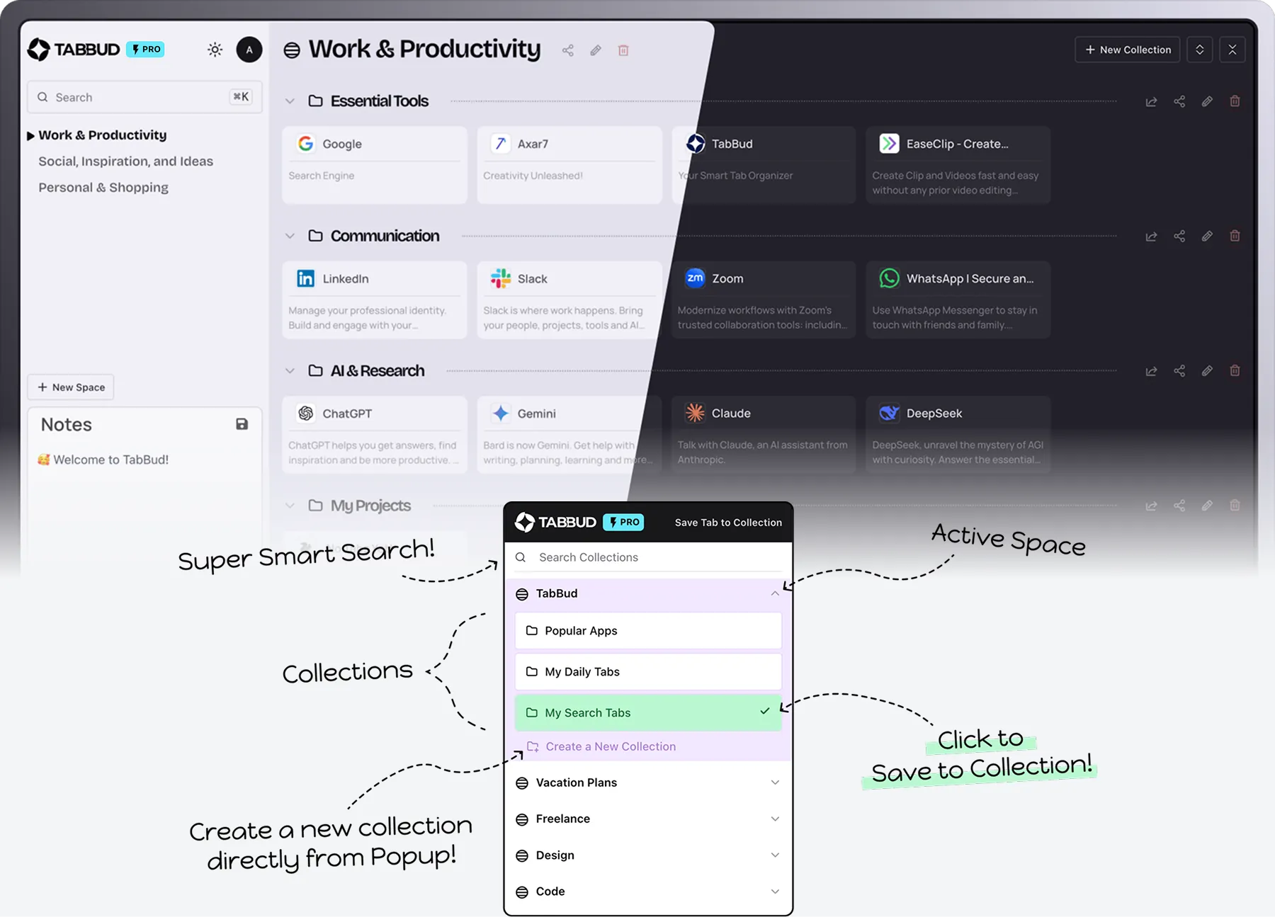TabBud Interface Overview