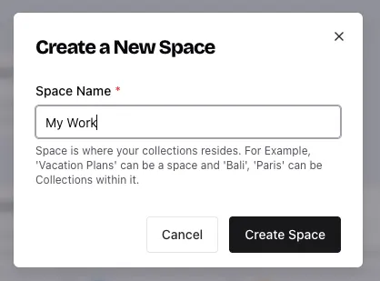 Creating a Space